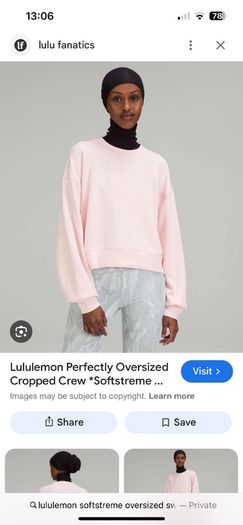 Lululemon softstreme sweatshirt xs
