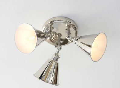 Spotlight - Hal Nickel 3lt Spotlight Ceiling Light Nickel Finish