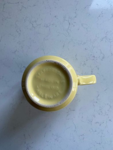 Vintage Staffordshire Tableware Yellow Cat Mug Made in England