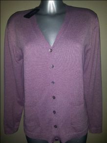 BNWT Genuine Azzurro fashion pink woolen cardigan size M/L UK12/14 EUR40/42 Postage included