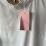 dress Bnwt grace & mila dress size medium high neck white with silver detail Image 7