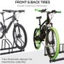 3 Bike Stand Bicycle Storage Rack Floor or Wall Mount Black Brand New Image 7