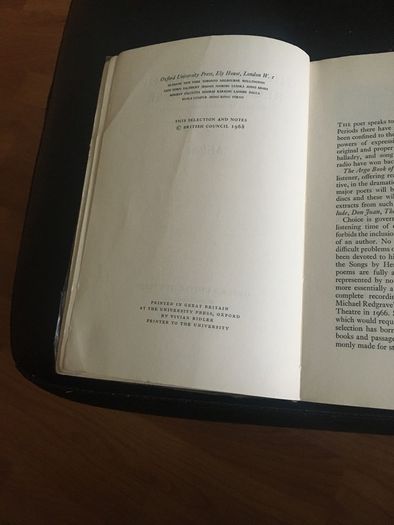 The Argo Book of Recorded Verse Volume 3 John Milton
