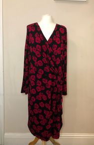 Gallery red floral dress (size 20)