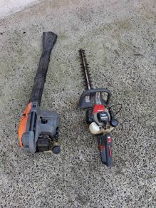 hedge trimmers & blower