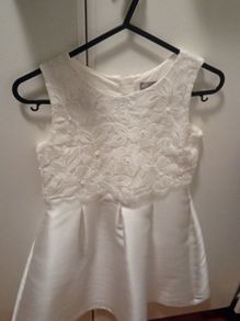 communion dress and shawl and cardigan