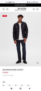selected home denim jacket