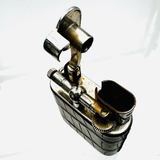 Dunhill Sport Godron lighter vintage, tobacco