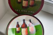 Cocktail Plates Set- Les Vin Fins