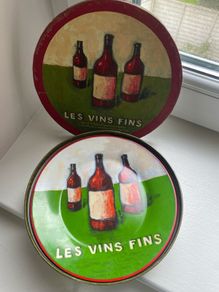 Cocktail Plates Set- Les Vin Fins