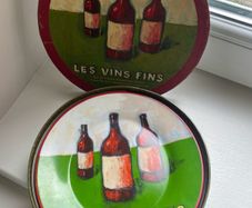 Cocktail Plates Set- Les Vin Fins