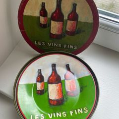 Cocktail Plates Set- Les Vin Fins