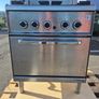 2 x Mareno 4 ring gas range with oven - commercial catering equipment Image 4