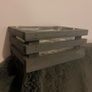 Small grey wooden planter Image 8