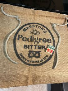 Large Pub advertisement "Pedigree Bitters" Sack