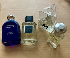 Four men's designer fragrances