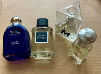 Four men's designer fragrances
