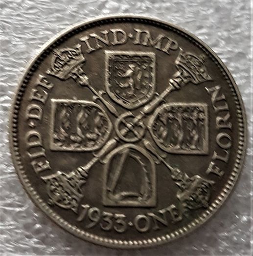 Great Britain - One Florin 1933  - Silver coin