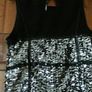Ladies Silver and Black evening mini dress Image 3