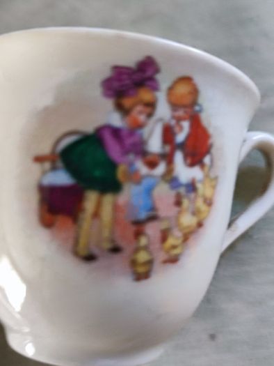 Johnson bros. bone china espresso cup and saucer.