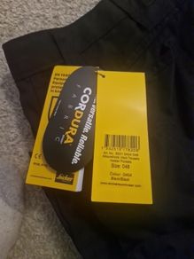 black snickers work trousers size 48