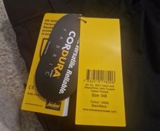 black snickers work trousers size 48