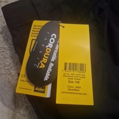 black snickers work trousers size 48