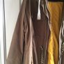 Khaki Zara jacket with detachable grey hood Image 5