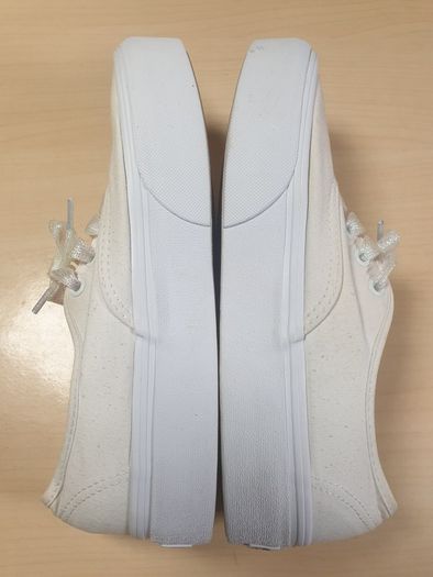 Womens VANS canvas trainers runners white Size UK 5 EU 38 juniors girls boys unisex