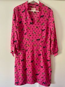 Avoca Anthology Pink Horse Print Tunic Dress UK 12