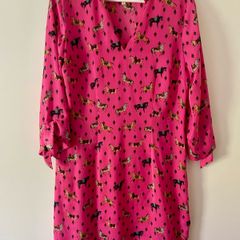 Avoca Anthology Pink Horse Print Tunic Dress UK 12