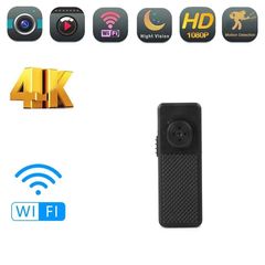 IP Wireless cam Wifi Mini camera FULL HD 4K video camcorder shirt button small P2P/AP monitor motion detection video H.264 recorder