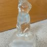 Vintage Clear Glass Cat Figurine Image 2
