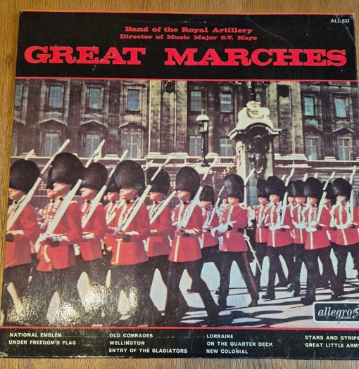 20 x Military marching music vinyl records