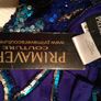 Stunning One shoulder Blue/multi coloured sequin dress with cut out detail on back Image 5