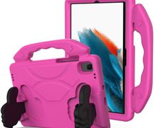 For Samsung Galaxy Tab A8 10.5 2021 Kids Friendly Case Shockproof Cover With Thumbs Up - Pink