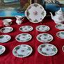 22 Piece Royal Albert Berkeley Bone China Gold Gilt Tea Set With Large Tea Pot For 6 Person Setting Made In England Image 3