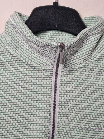 womens CRAGHOPPERS fleece jumper sweater quarter zip Size UK 12 EU 38