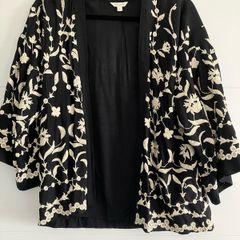 Monsoon black and white cardigan