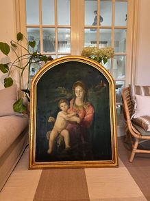 Antique painting on board
