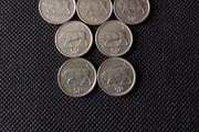 Ireland/Eire : 5p Decimal Coins : Small Size - Full Coin Set - Circulated