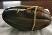 1920's Leather 8 Pan Rugby Ball