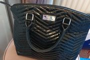 Black patent handbag from next