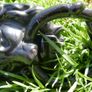 Vintage Lions Head Door Knocker Cast Iron Antique Image 2