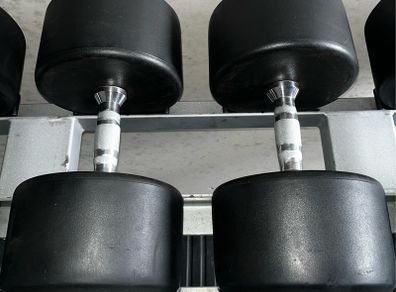 47.5kg ,45kg ,42.5kg heavy USA rubber dumbbells