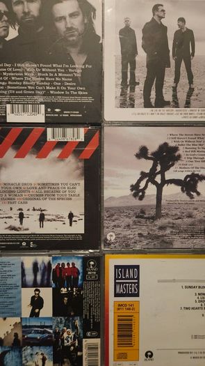 U2 CDs Collection: 18 Singles / No Line On The Horizon  / How To Dismantle An Atomic Bomb/ The Joshua Tree / Achtung Baby / War.
