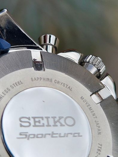 Watch Seiko Sportura. Chronograph. Alarm