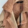 jacket  Bnwt size small baloot brand biker style tan jacket Image 4