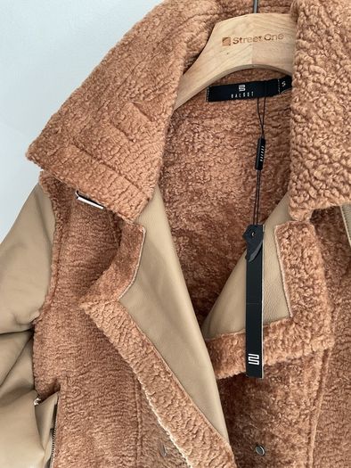 jacket  Bnwt size small baloot brand biker style tan jacket