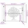 Garden Gate Anthracite 105x80 cm Image 8